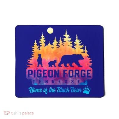 Pigeon Forge Tennessee Bear Great Smoky Mountains Tie Dye Mousepad