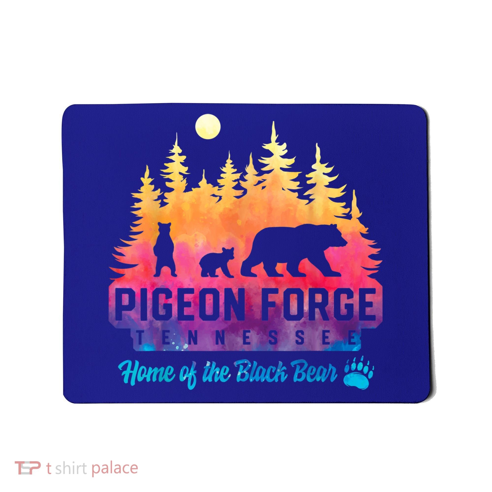 Pigeon Forge Tennessee Bear Great Smoky Mountains Tie Dye Mousepad