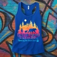 Pigeon Forge Tennessee Bear Great Smoky Mountains Tie Dye Women's Tank Top thumb 3