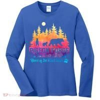 Pigeon Forge Tennessee Bear Great Smoky Mountains Tie Dye Women's Long Sleeve Shirt thumb 0