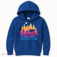 Pigeon Forge Tennessee Bear Great Smoky Mountains Tie Dye Kids Hoodie thumb 0