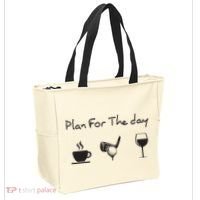 Plan For The Day Coffee Golf Wine Tote Bag thumb 2