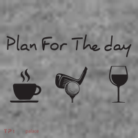 Plan For The Day Coffee Golf Wine Toddler Hoodie thumb 2