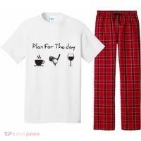 Plan For The Day Coffee Golf Wine Pajama Set thumb 0