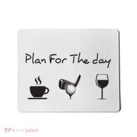 Plan For The Day Coffee Golf Wine Mousepad thumb 0