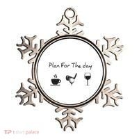 Plan For The Day Coffee Golf Wine Ornament thumb 0