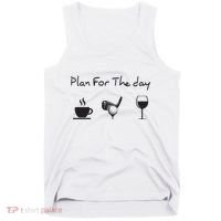 Plan For The Day Coffee Golf Wine Tank Top thumb 0