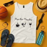 Plan For The Day Coffee Golf Wine Tank Top thumb 4