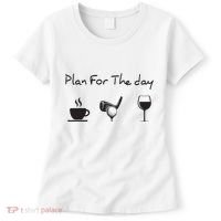 Plan For The Day Coffee Golf Wine Women's T-Shirt thumb 0