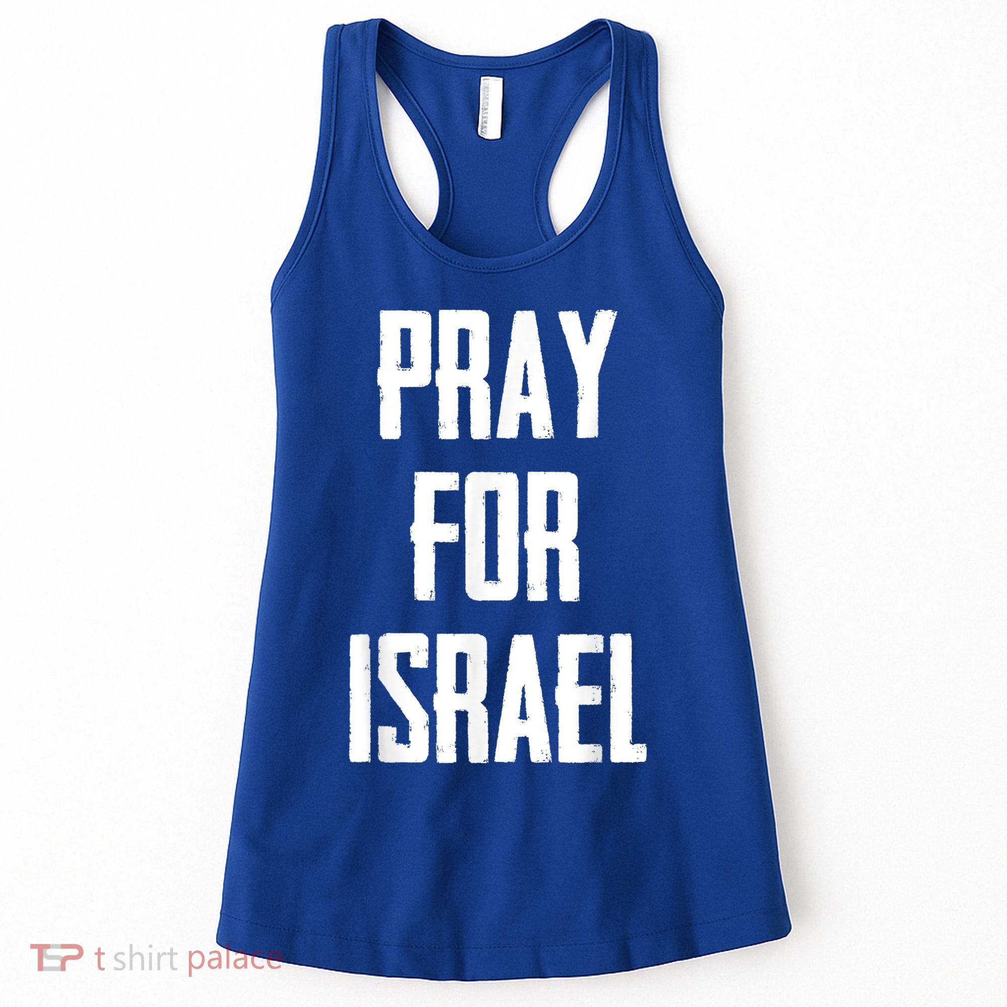 Pray For The Peace Of Jerusalem & Pray For Israel Pro Jewish Women's Tank Top