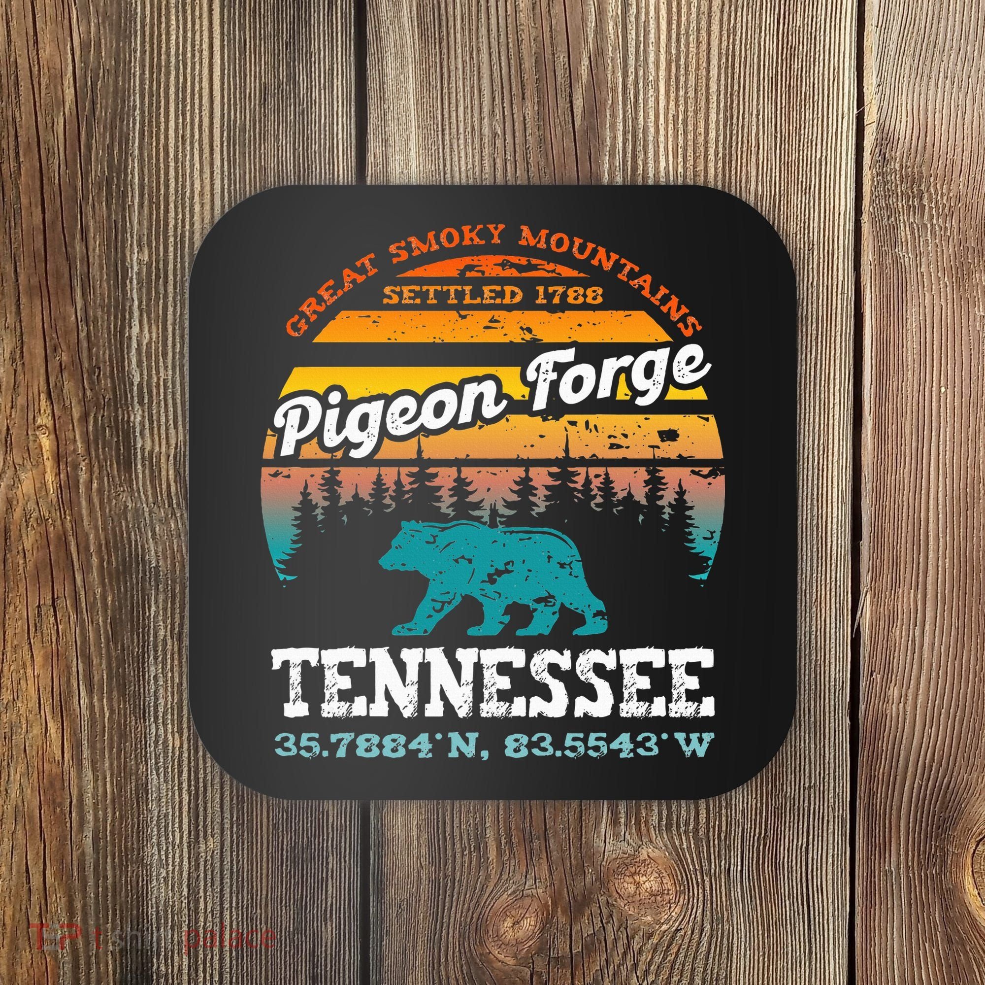 Pigeon Forge Tennessee Great Smoky Mountains Trip Gifts Coaster