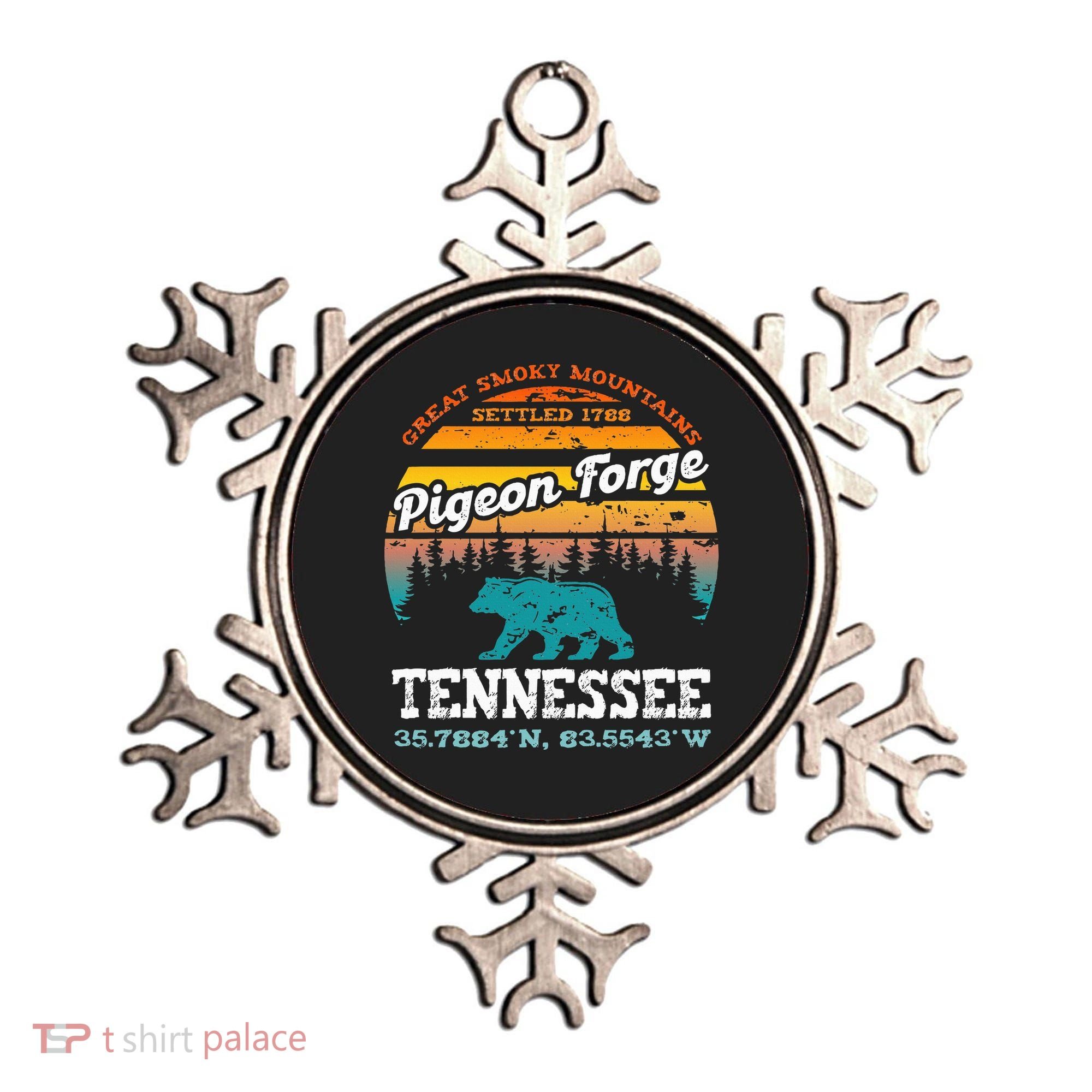Pigeon Forge Tennessee Great Smoky Mountains Trip Gifts Ornament