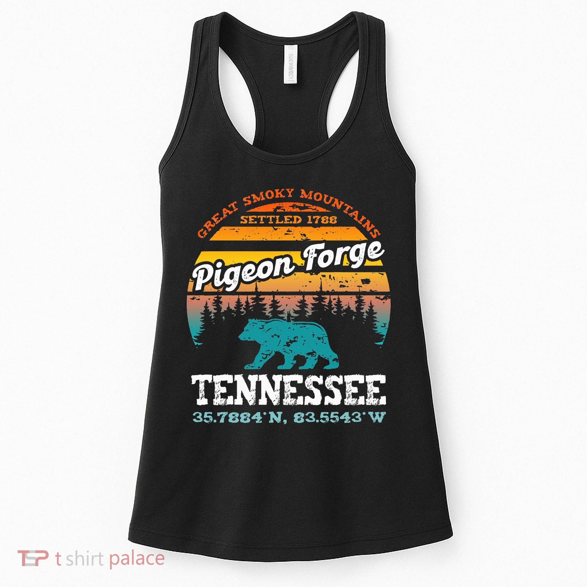 Pigeon Forge Tennessee Great Smoky Mountains Trip Gifts Women's Tank Top