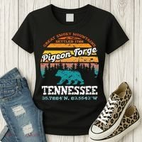 Pigeon Forge Tennessee Great Smoky Mountains Trip Gifts Women's T-Shirt thumb 3