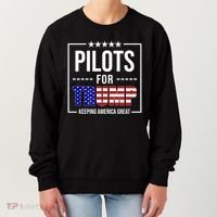 Pilots For Trump Keeping America First Women's Sweatshirt thumb 0