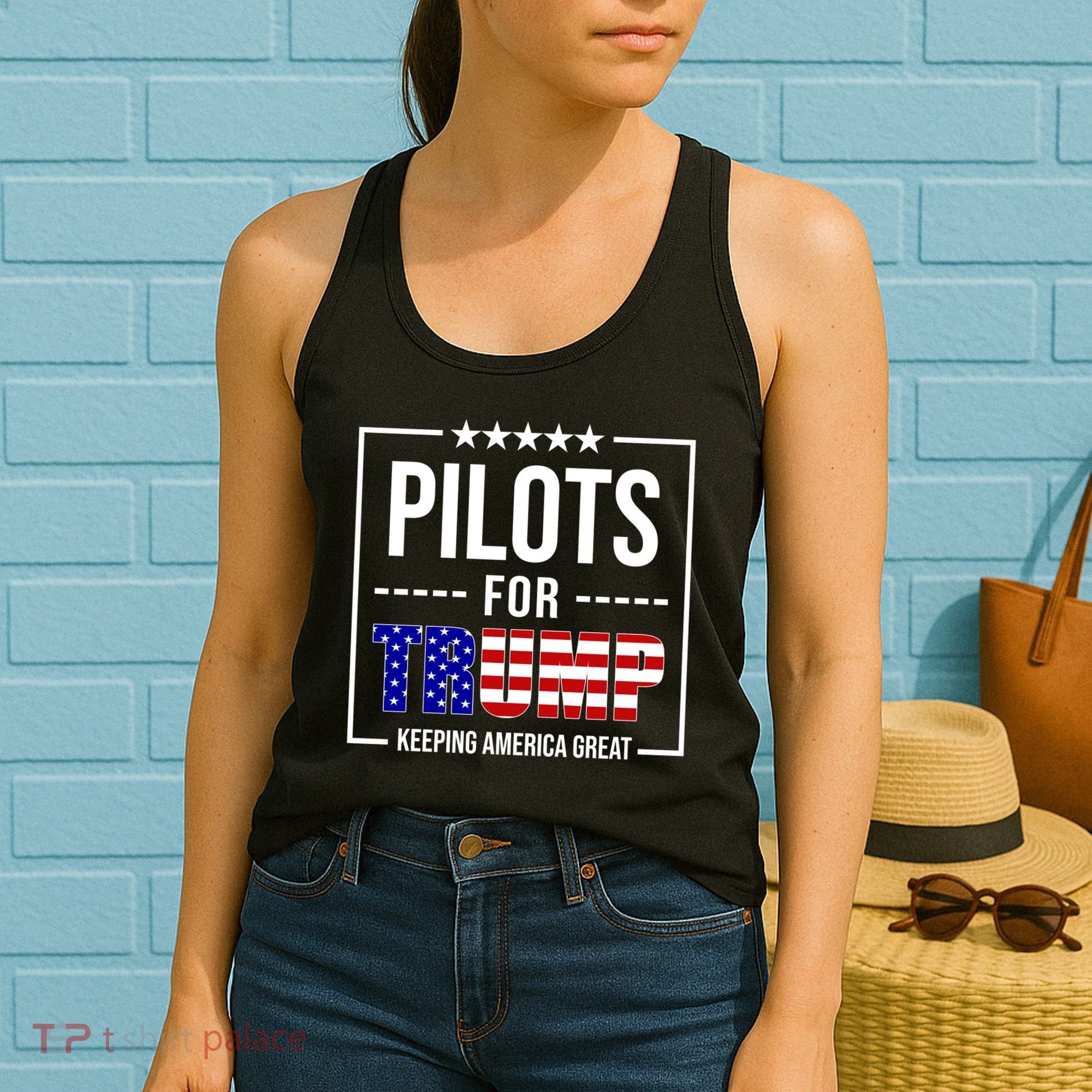 Pilots For Trump Keeping America First Women's Tank Top