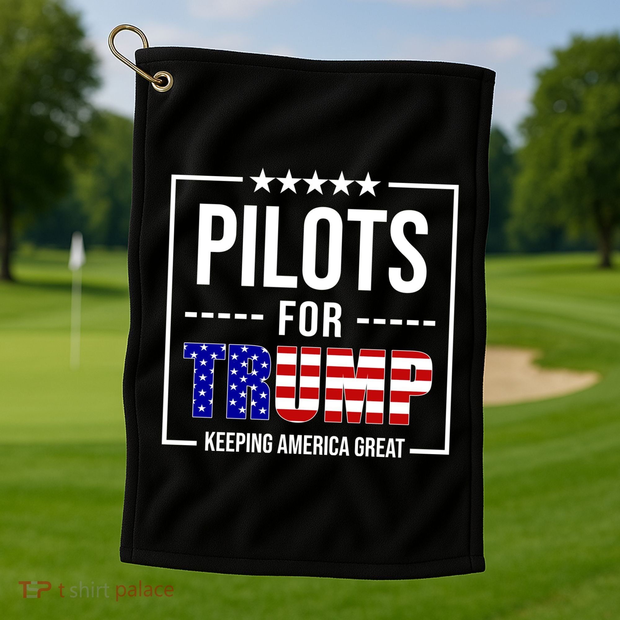 Pilots For Trump Keeping America First Golf Towel
