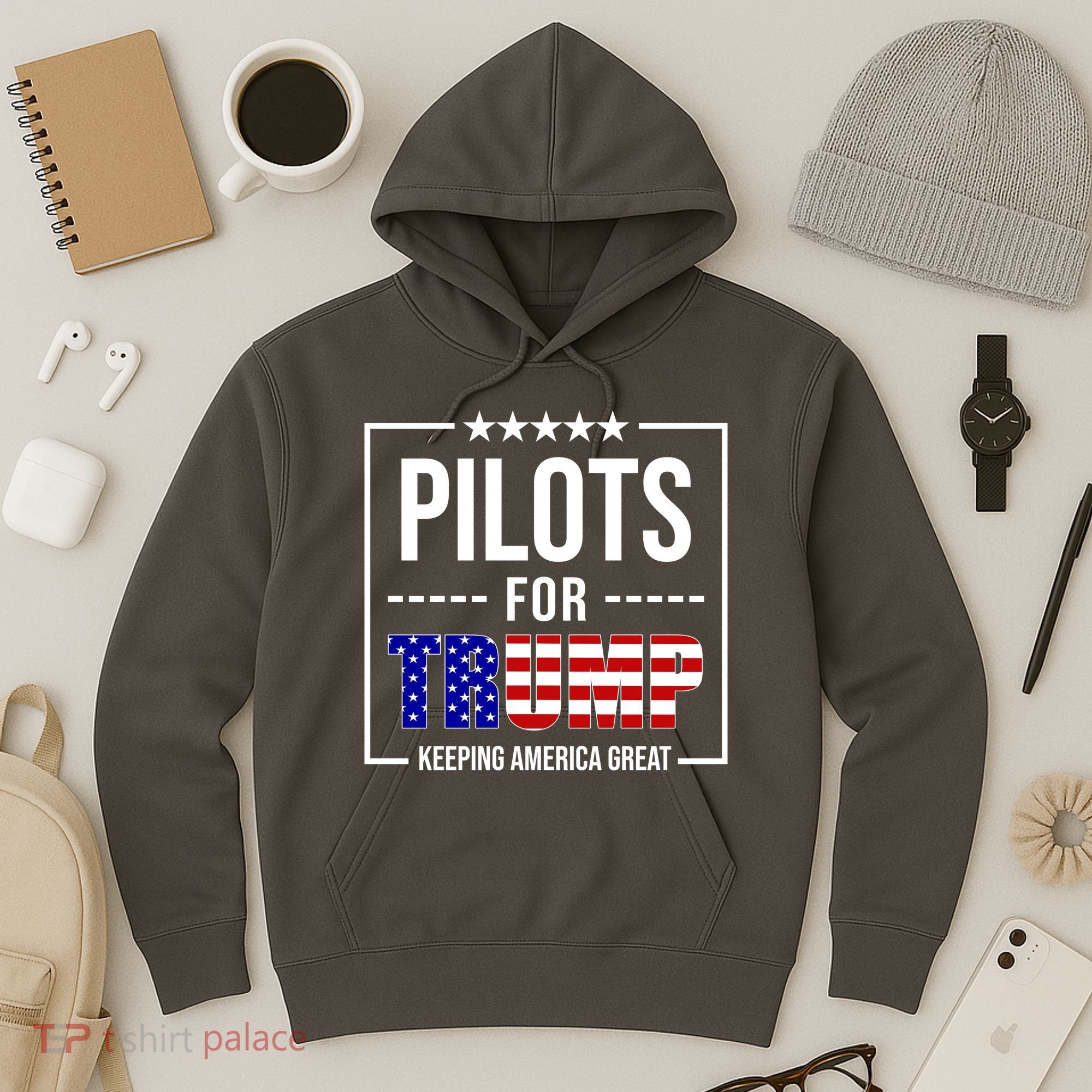 Pilots For Trump Keeping America First Hoodie