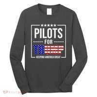Pilots For Trump Keeping America First Long Sleeve Shirt thumb 0