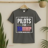 Pilots For Trump Keeping America First T-Shirt thumb 2