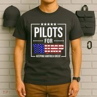 Pilots For Trump Keeping America First T-Shirt thumb 6