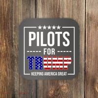 Pilots For Trump Keeping America First Coaster thumb 0