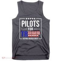 Pilots For Trump Keeping America First Tank Top thumb 0