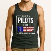 Pilots For Trump Keeping America First Tank Top thumb 3