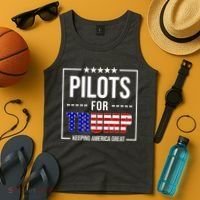Pilots For Trump Keeping America First Tank Top thumb 4