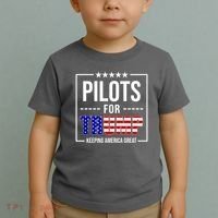 Pilots For Trump Keeping America First Toddler T-Shirt thumb 2