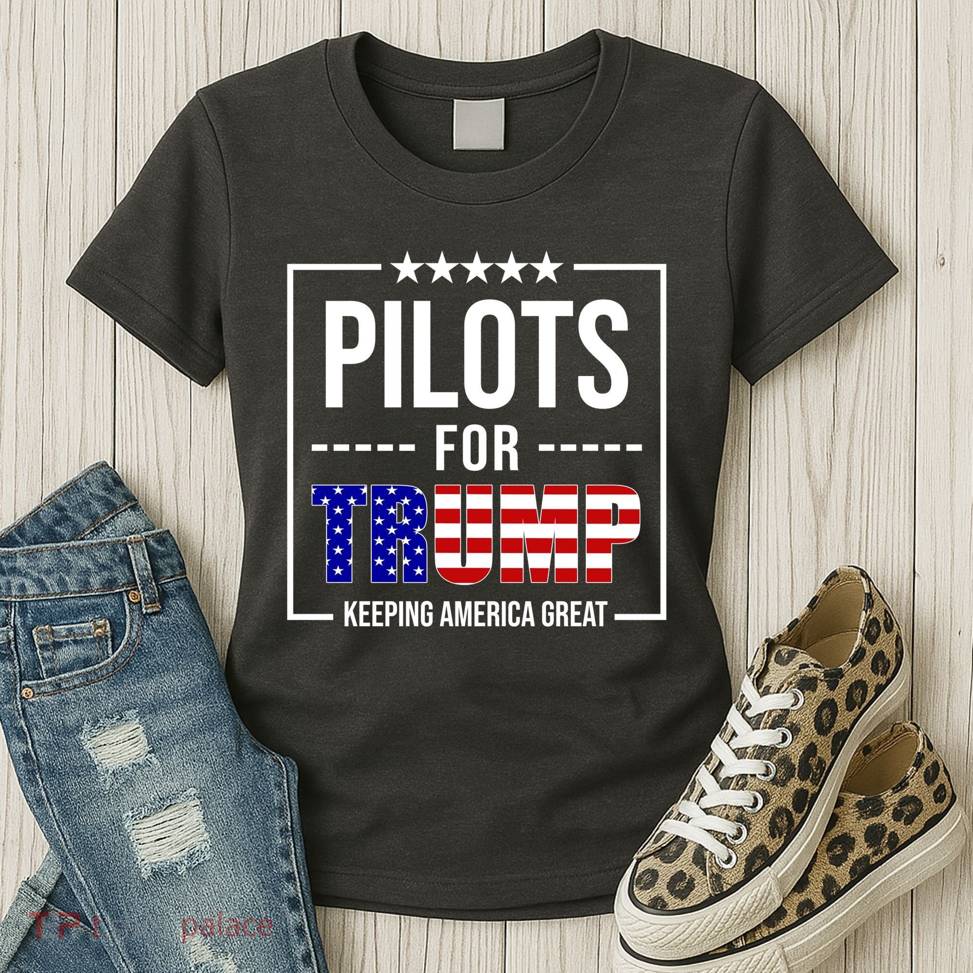 Pilots For Trump Keeping America First Women's T-Shirt