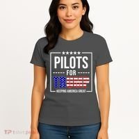 Pilots For Trump Keeping America First Women's T-Shirt thumb 4