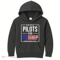 Pilots For Trump Keeping America First Kids Hoodie thumb 0