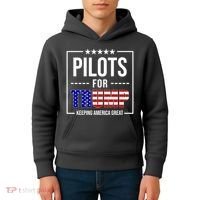 Pilots For Trump Keeping America First Kids Hoodie thumb 4