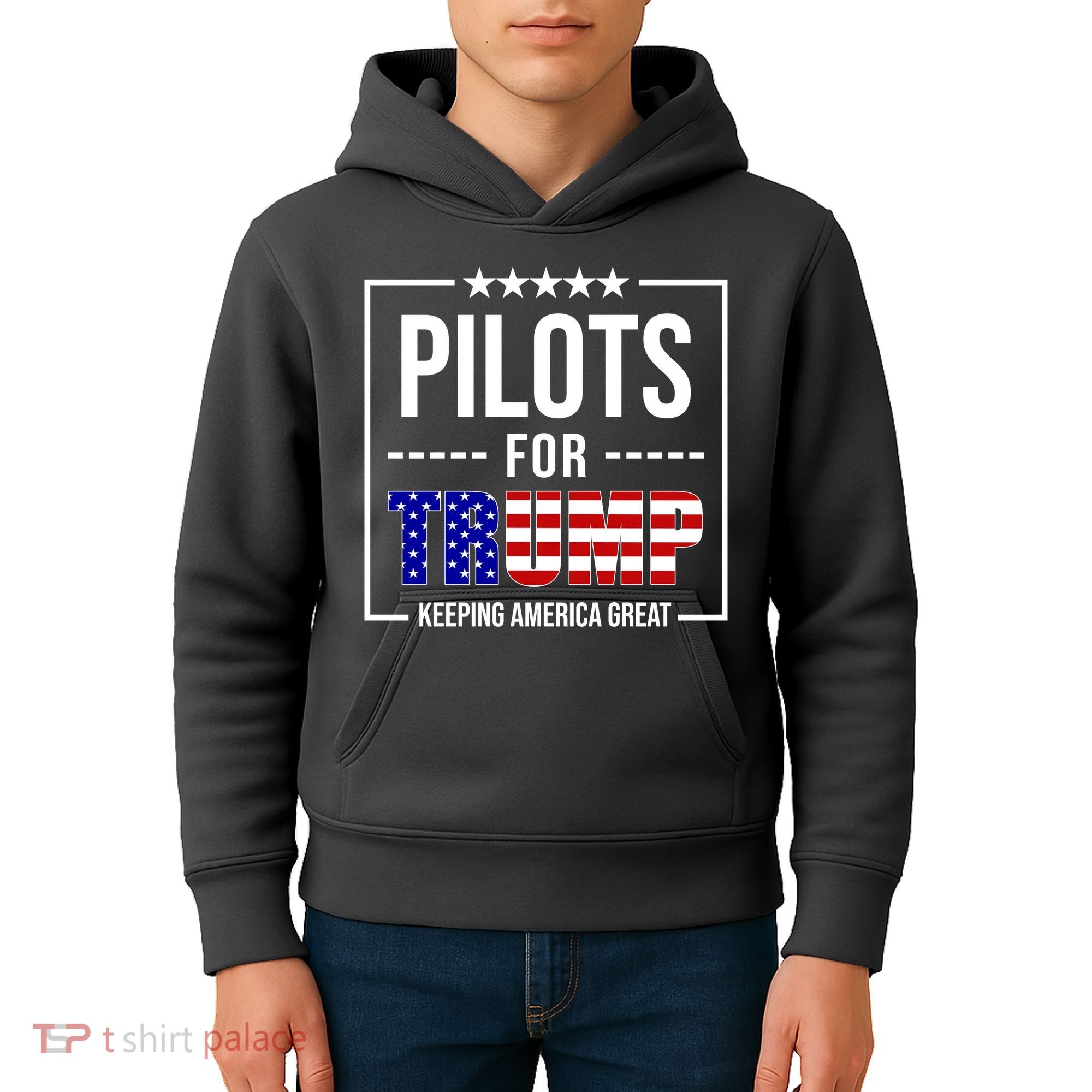 Pilots For Trump Keeping America First Kids Hoodie