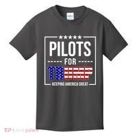Pilots For Trump Keeping America First Kids T-Shirt thumb 0