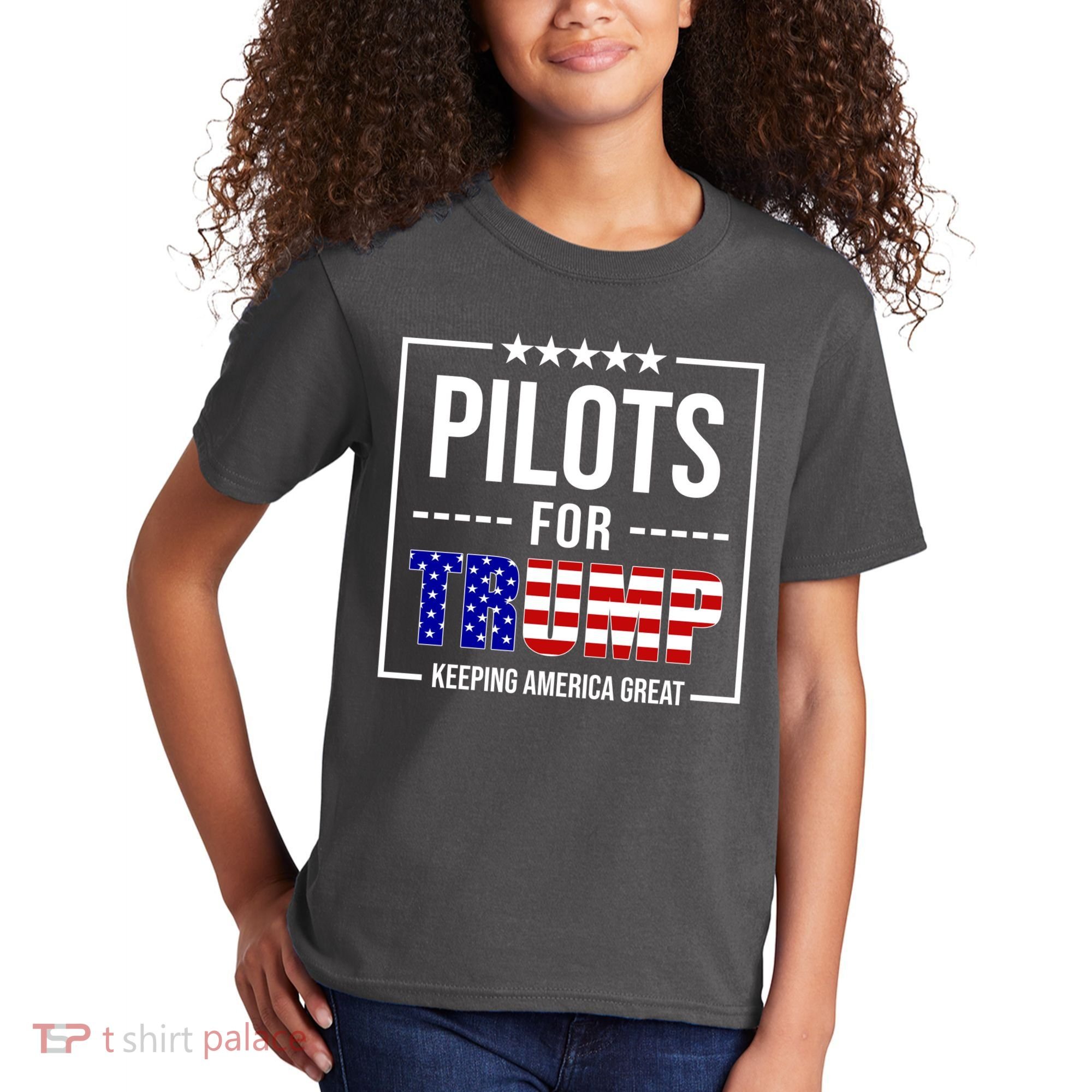 Pilots For Trump Keeping America First Kids T-Shirt
