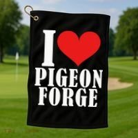 Pigeon Forge Tennessee Great Smoky Mountains National Park Golf Towel thumb 1