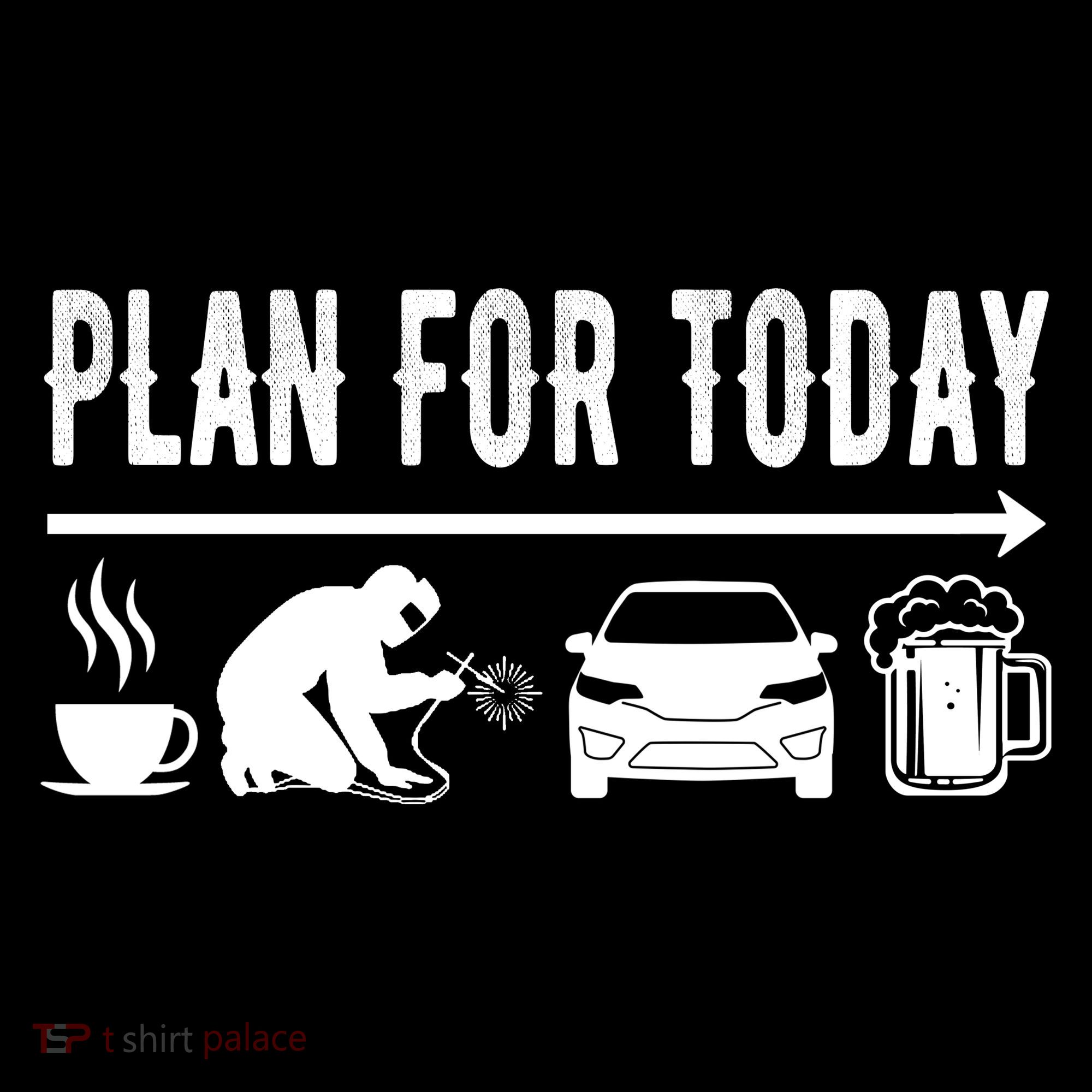 Plan For Today Coffee Welding Cars Beer Ornament