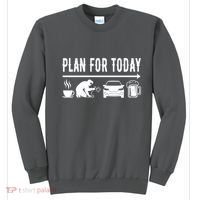 Plan For Today Coffee Welding Cars Beer Sweatshirt thumb 0