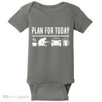 Plan For Today Coffee Welding Cars Beer Baby Bodysuit thumb 0