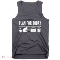 Plan For Today Coffee Welding Cars Beer Tank Top thumb 0