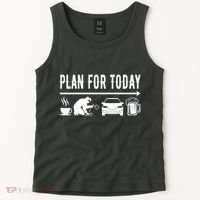 Plan For Today Coffee Welding Cars Beer Tank Top thumb 2