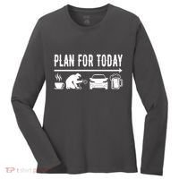 Plan For Today Coffee Welding Cars Beer Women's Long Sleeve Shirt thumb 0