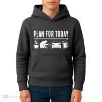 Plan For Today Coffee Welding Cars Beer Kids Hoodie thumb 4