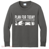 Plan For Today Coffee Welding Cars Beer Kids Long Sleeve Shirt thumb 0