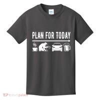 Plan For Today Coffee Welding Cars Beer Kids T-Shirt thumb 0