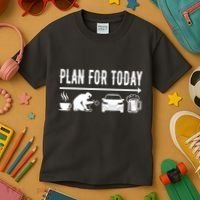 Plan For Today Coffee Welding Cars Beer Kids T-Shirt thumb 3
