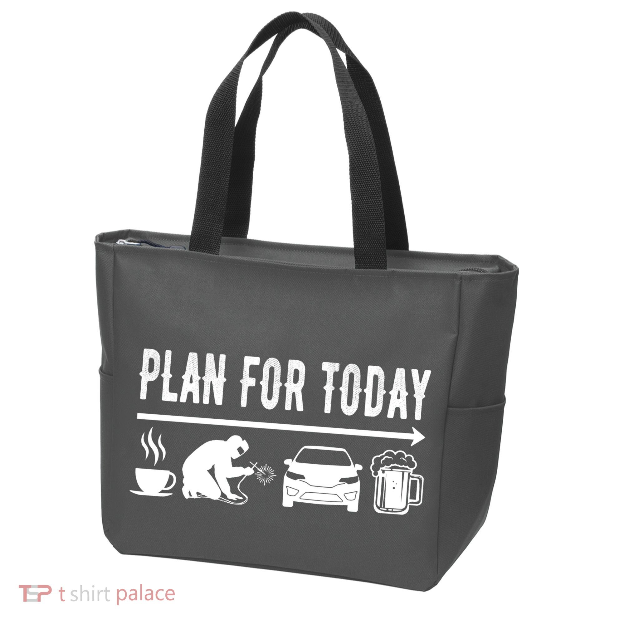 Plan For Today Coffee Welding Cars Beer Tote Bag