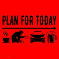 Plan For Today Coffee Welding Cars Beer Santa Hat thumb 1